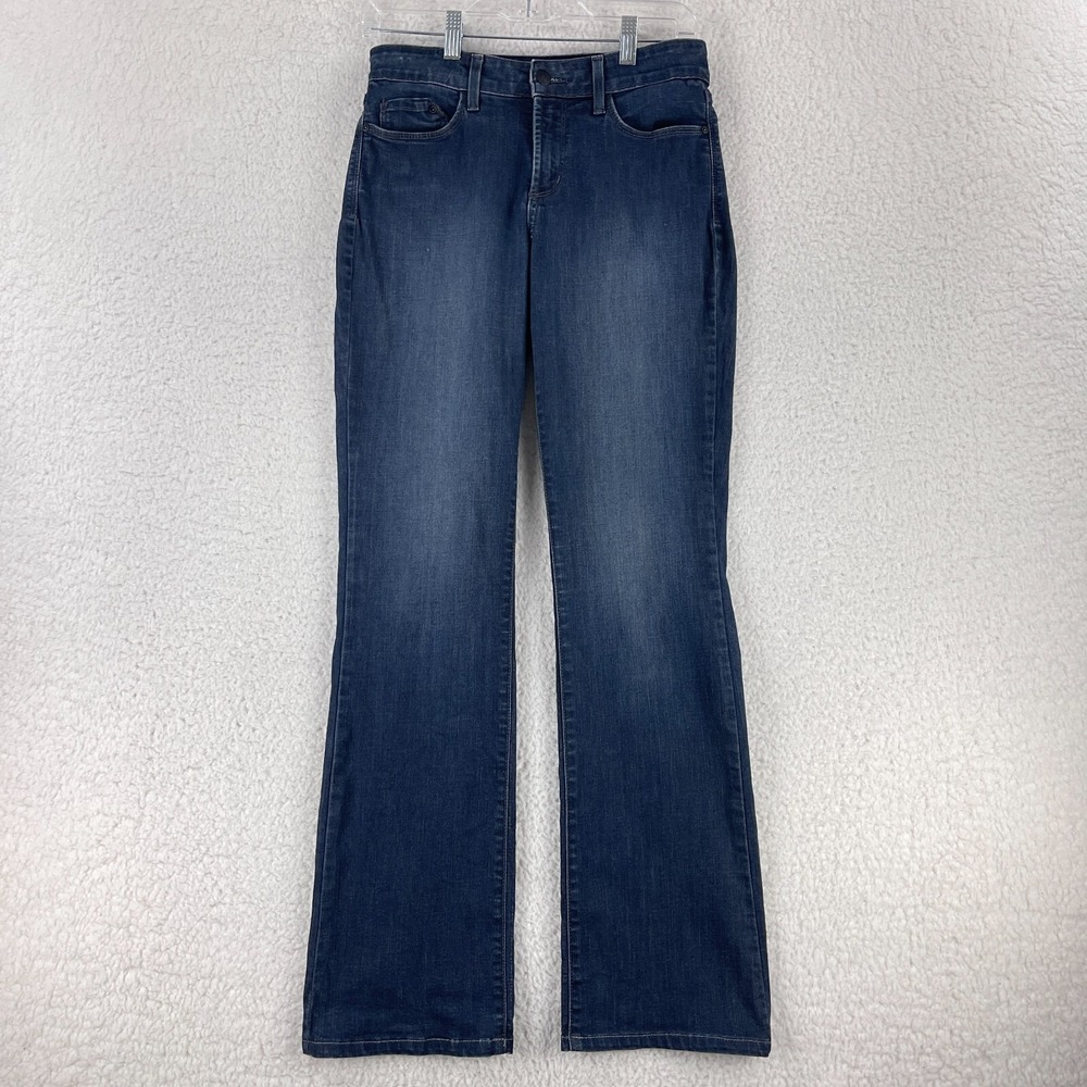 NYDJ Blue Denim Bootcut Jeans Womens‎ Mid-Rise Casual Made in USA Size 4